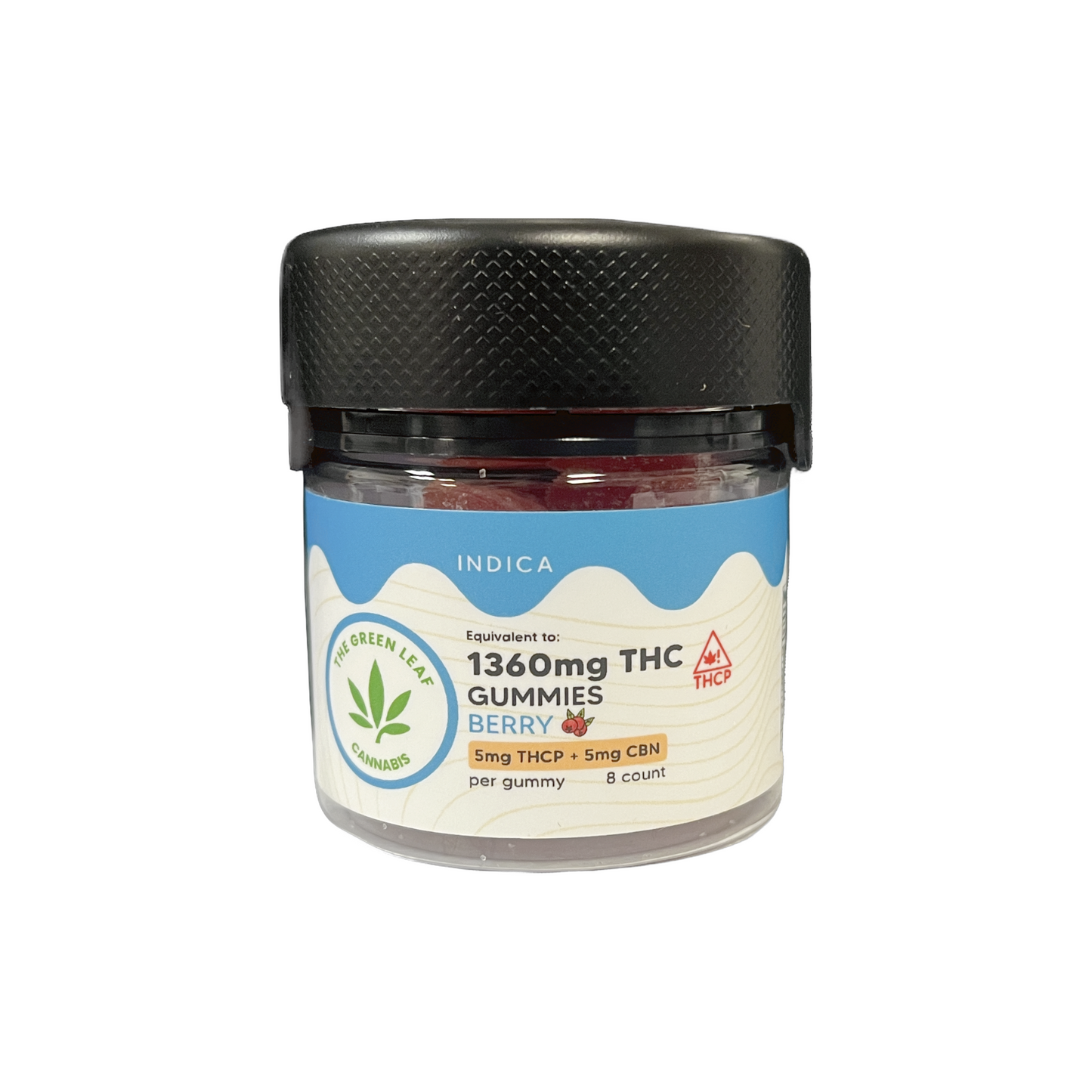 Indica-THC-Gummies-THC edibles-berry-THCP-CBN-8ct