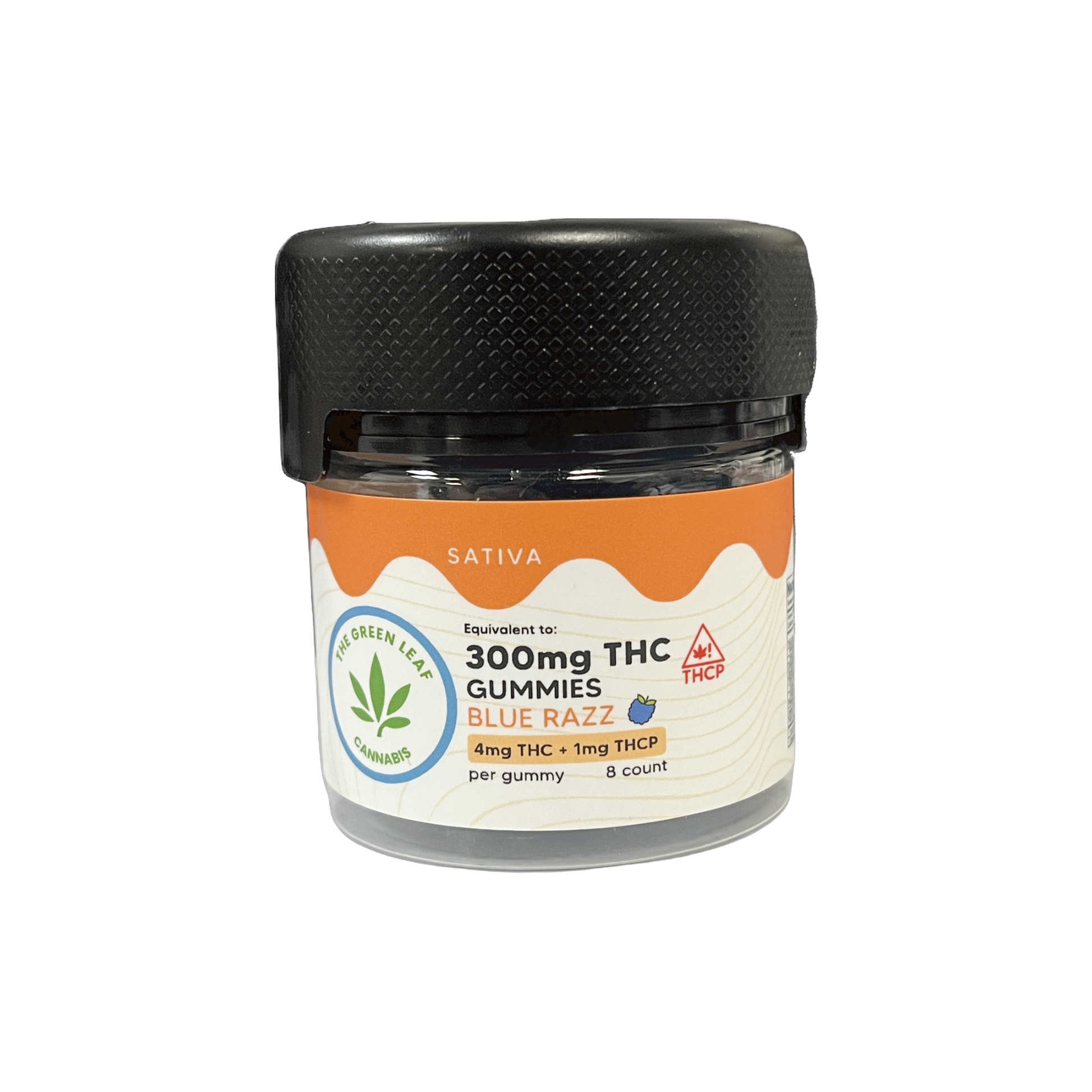 sativa-thc-gummies-THC edibles-blue razz-THCP-300mg thc