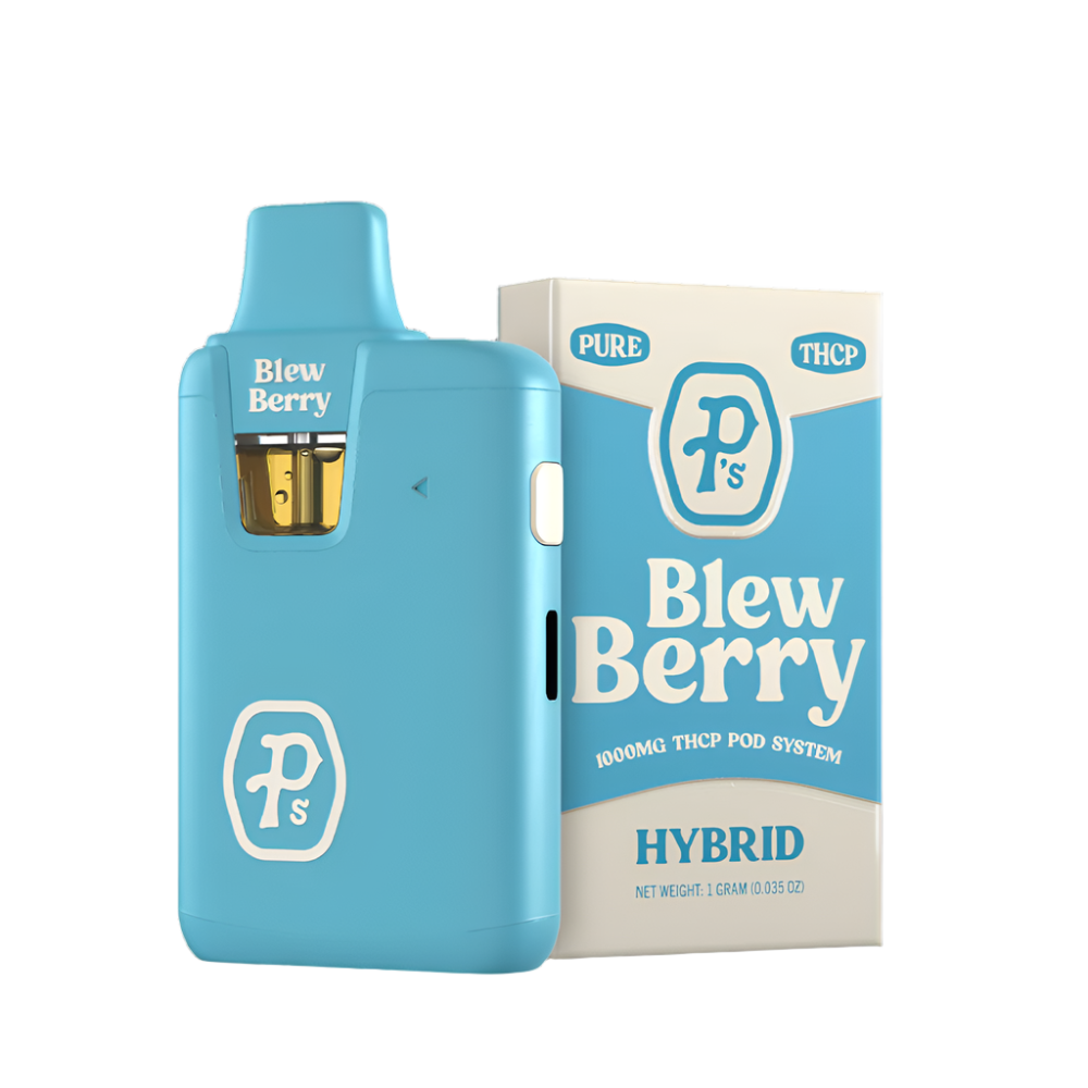 Diet P's-Disposable Vape-Sativa-THC-HHC-The Green Leaf Cannabis-Blew Berry