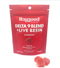 Strawberry 3:1 CBD:D9 Live Resin Gummies - Hybrid - Haygood