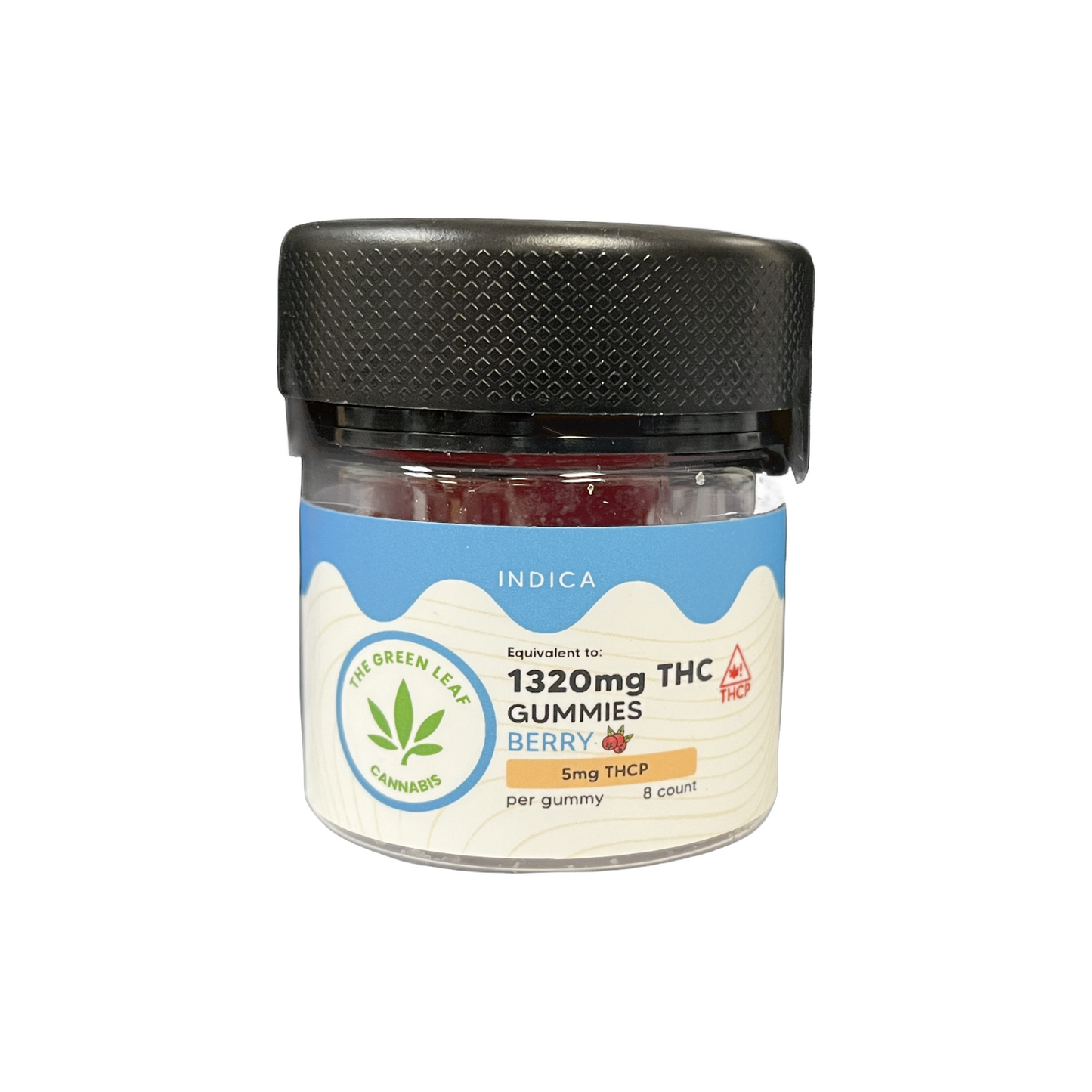 Indica-THC-Gummies-THC edibles-berry-THCP-8ct