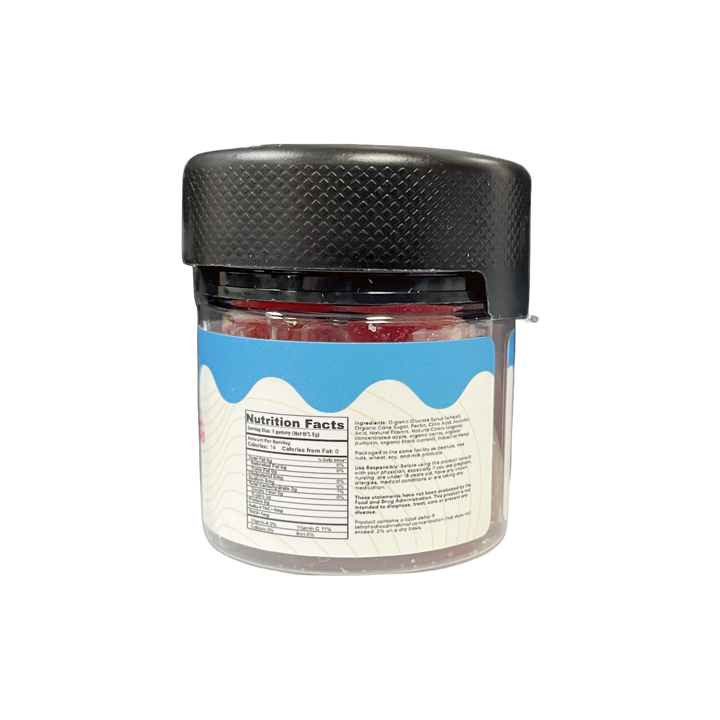 Indica-THC Gummies-gummies-THC-THCP-Berry-300mg THC-nutrition facts