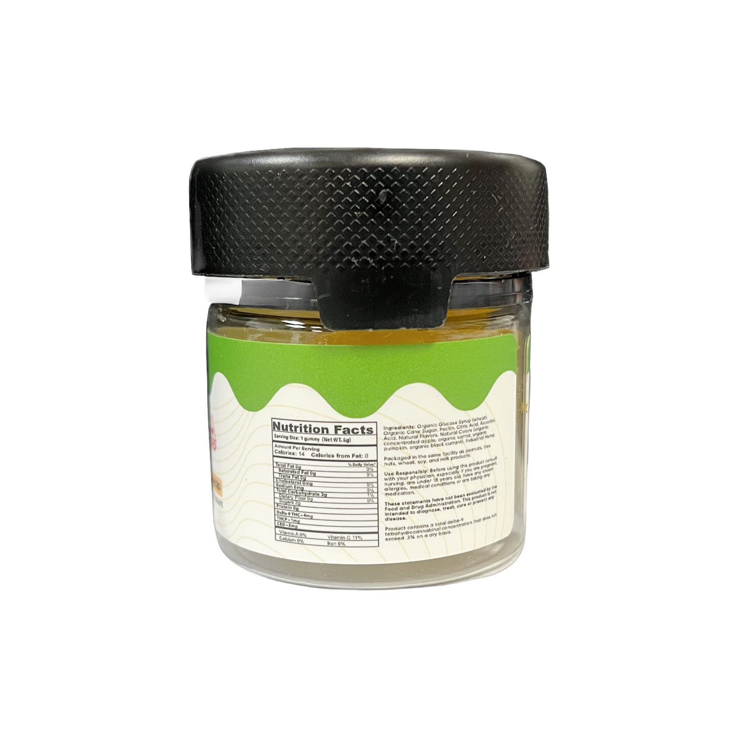 Hybrid-THC-gummies-thc edibles- lemon- THC-THCP-CBD-320mg THC-nutrition facts