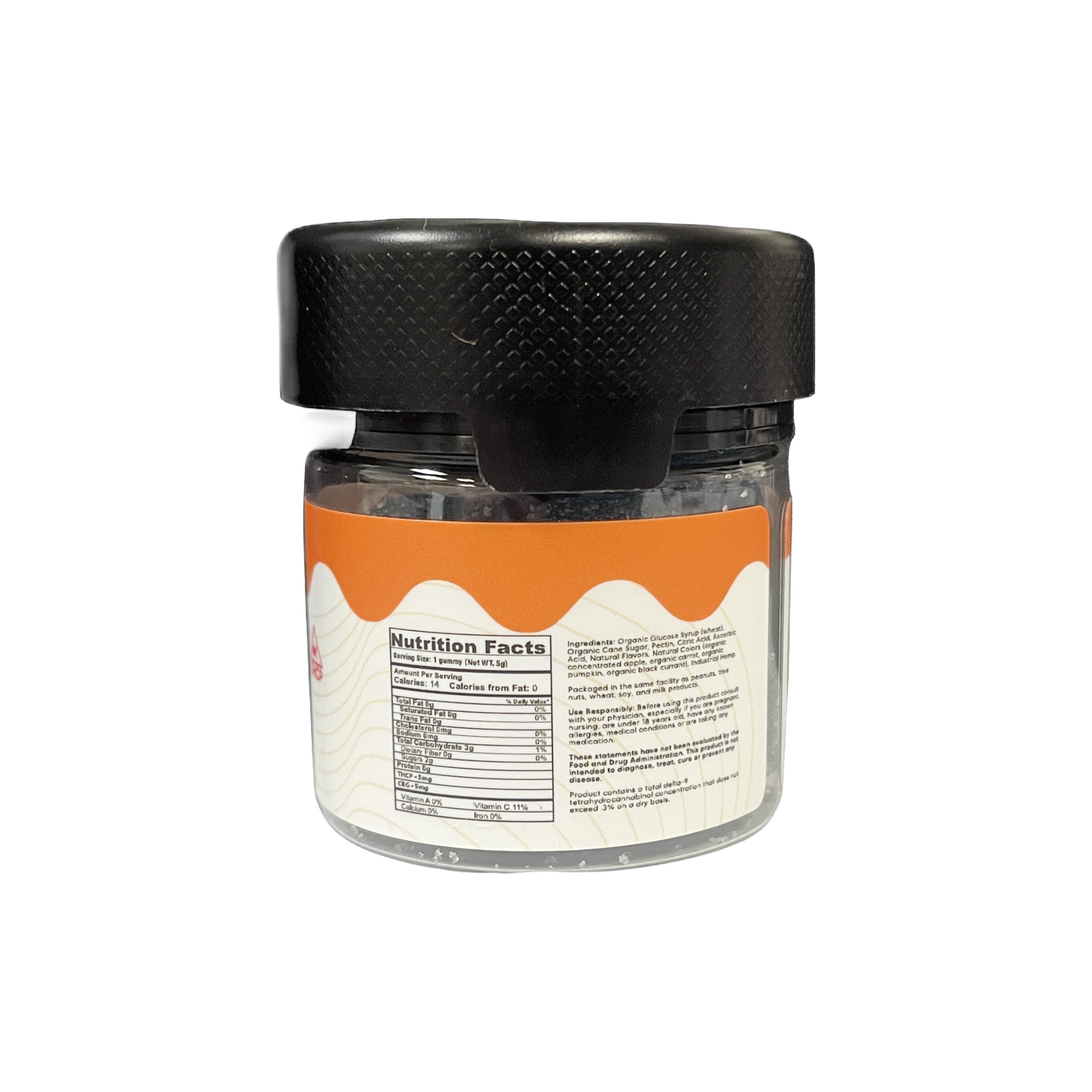 Sativa-THC-Gummies-THC Edibles-THCP-Blue Razz-nutrition facts