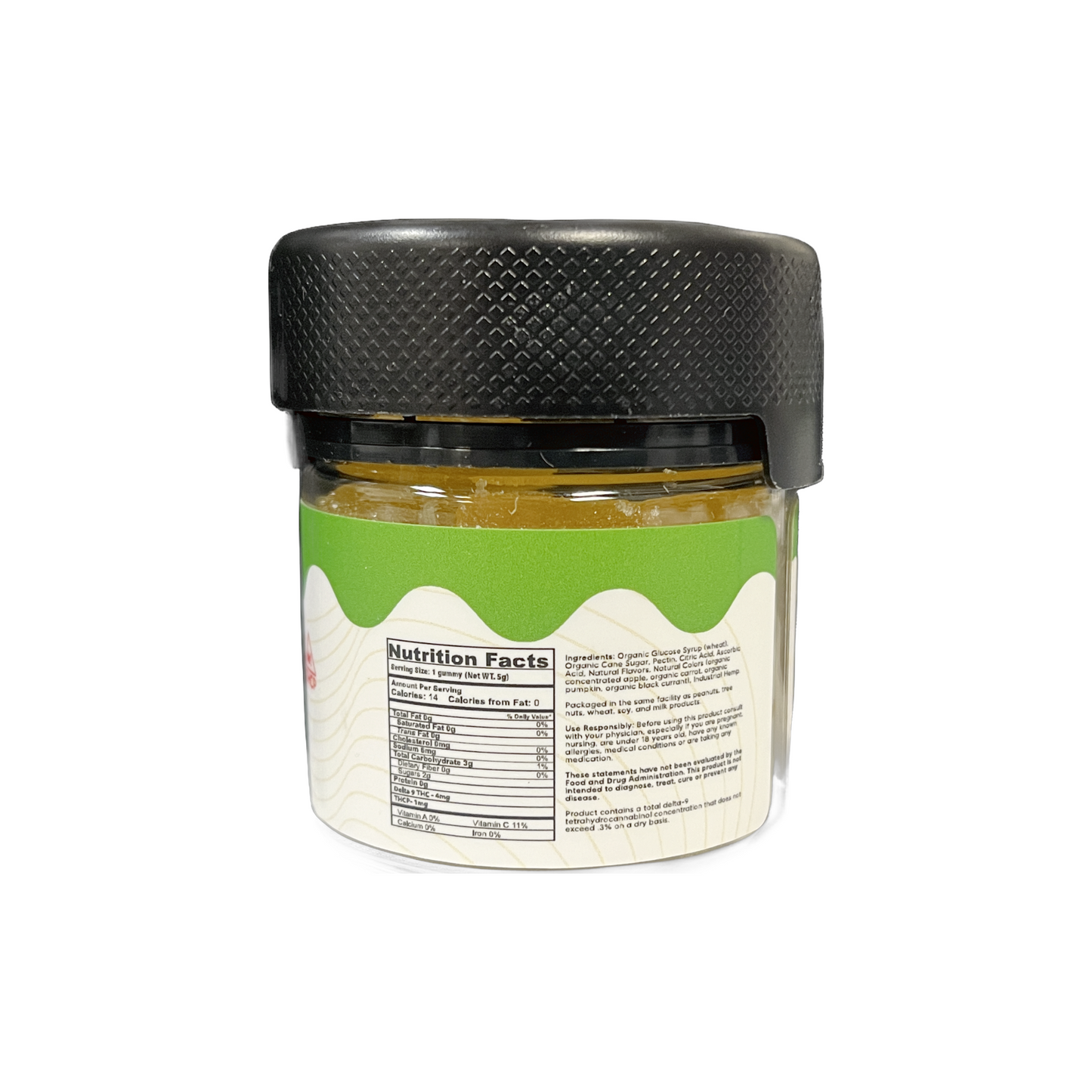 Hybrid-THC-gummies-thc edibles- lemon- THC-THCP-CBD-320mg THC-nutrition facts