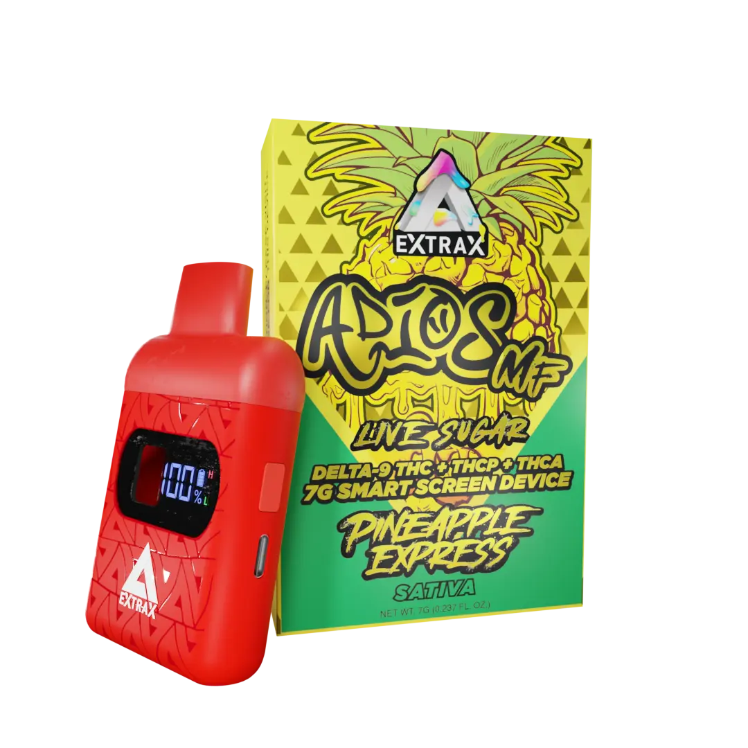 Adios Disposable vape-vape-extrax-thorshammer-thca-delta9-sativa-The Green Leaf Cannabis