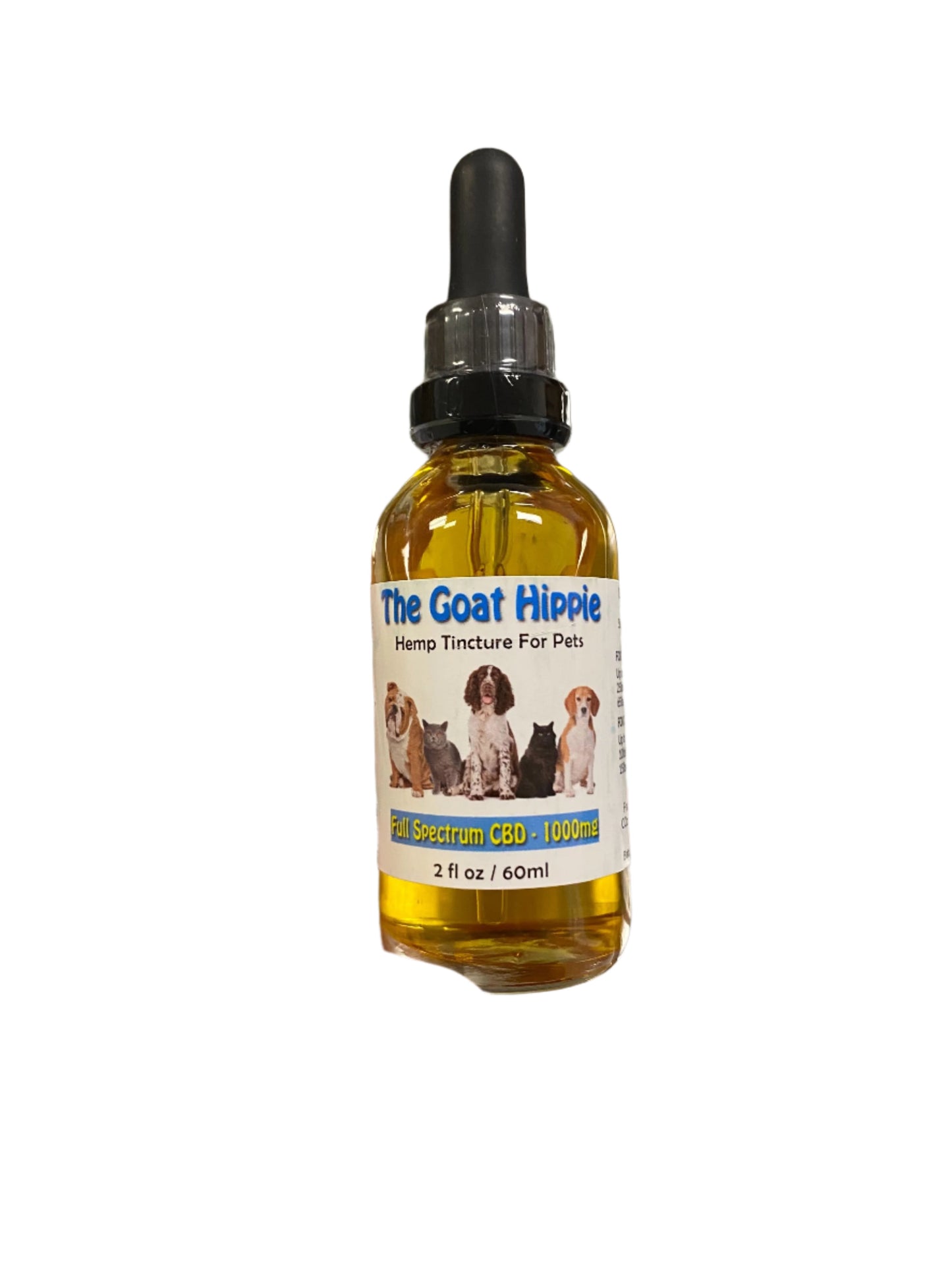 Pet Tinctures - Full Spectrum CBD - The Goat Hippie The Green Leaf