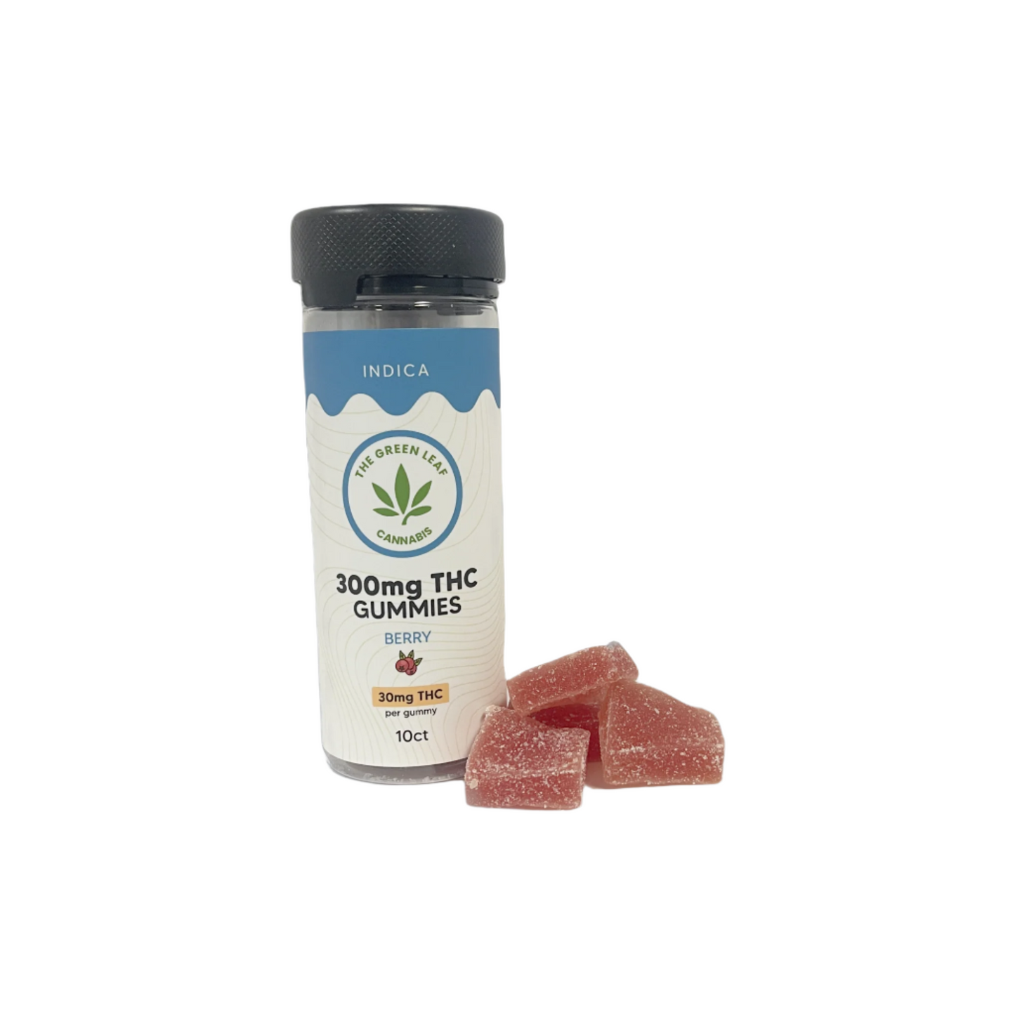 indica-thc-gummies-thc edibles-berry-thc-red gummies-10ct