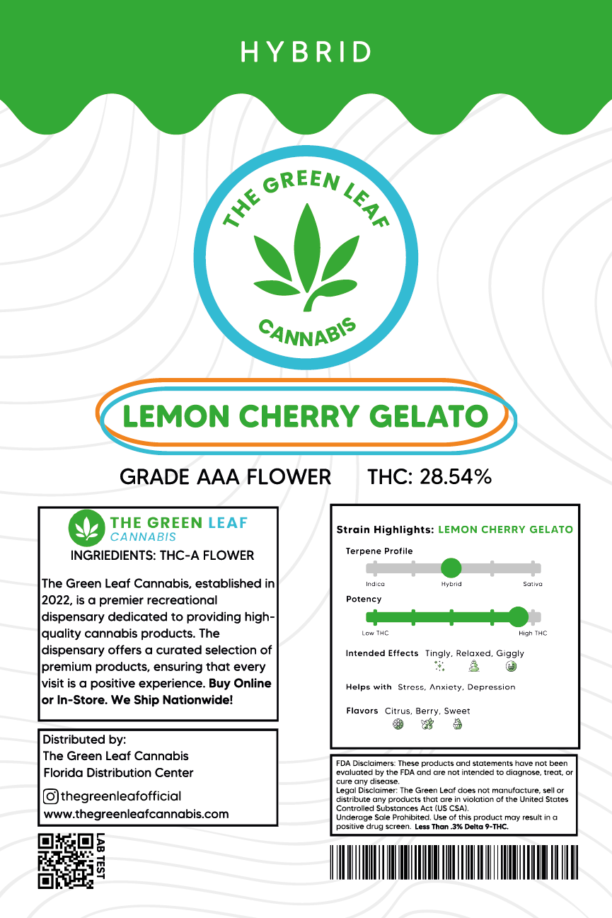 Lemon Cherry Gelato-LCG-Hybrid-strain-cannabis-flower-thca flower-thc