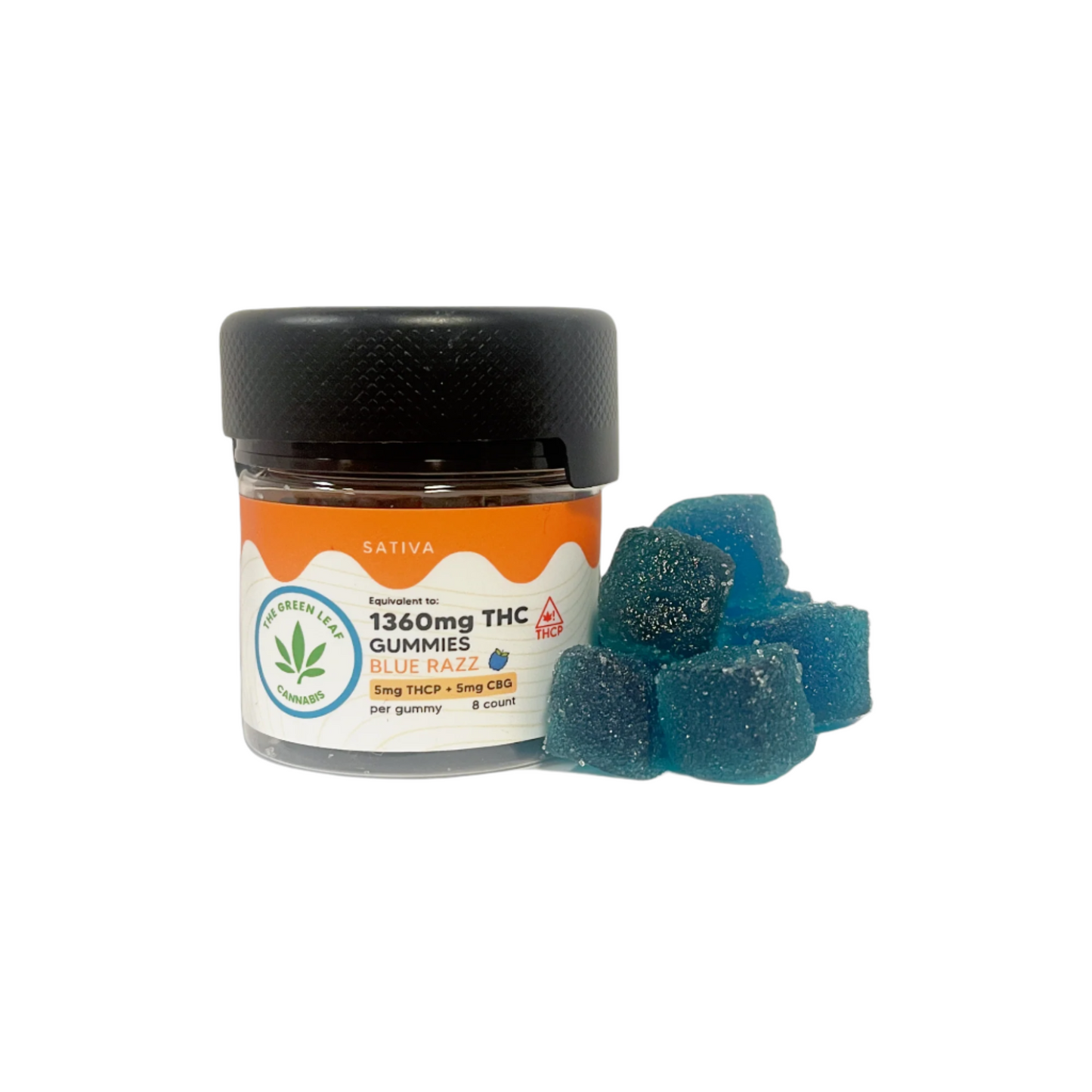 Sativa-THC-Gummies-THC Edibles-THCP-CBG-Blue Razz-blue gummies