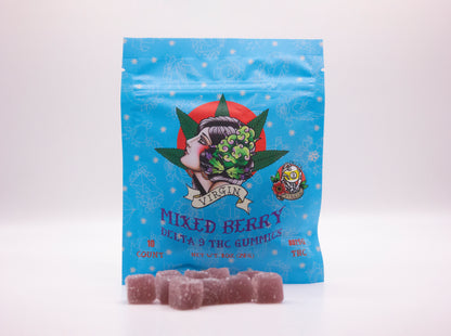 Mixed Berry 8mg Delta 9 THC gummy - Virgin Hemp Farms