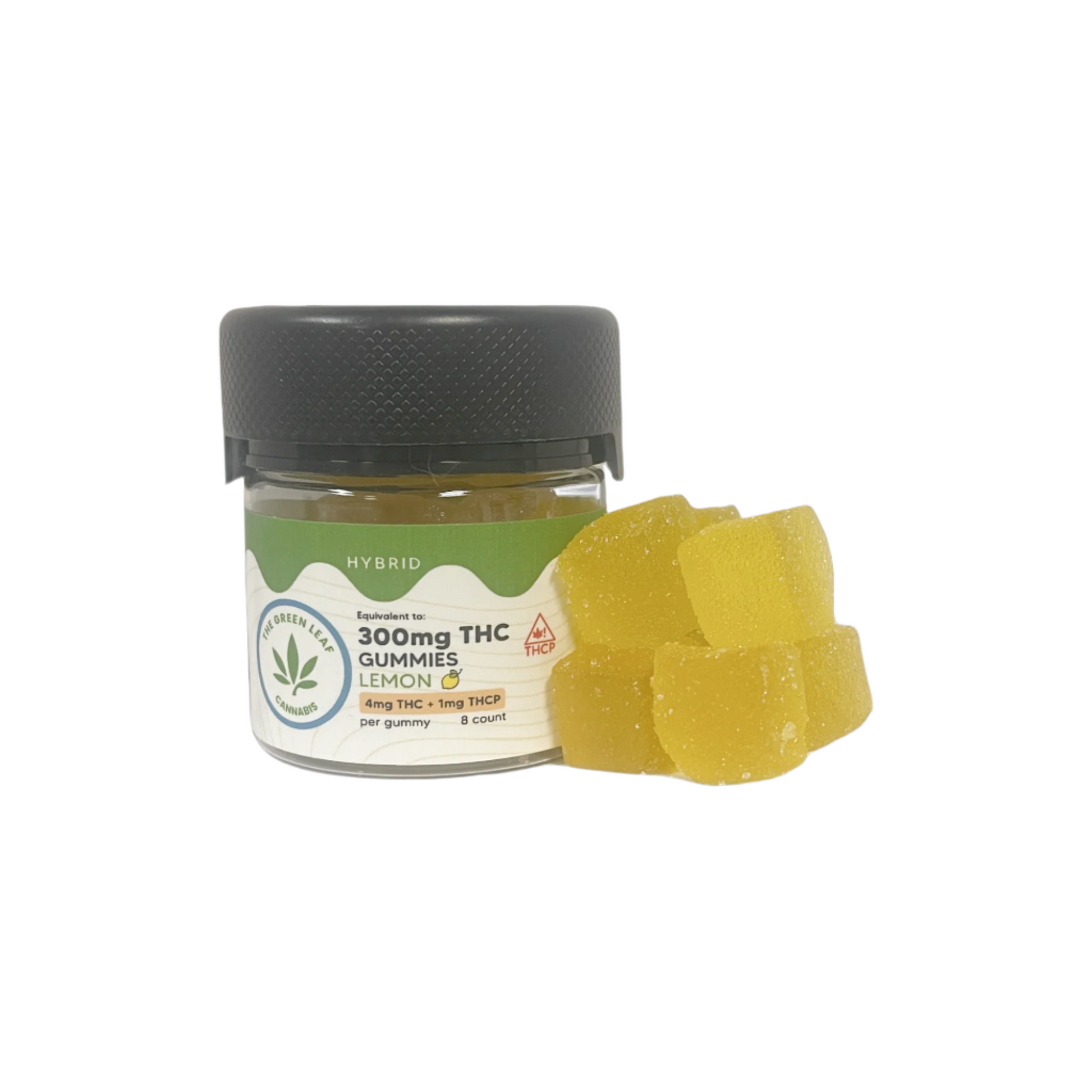 Hybrid-THC-gummies-thc edibles- lemon- THC-THCP-300mg THC-yellow gummies