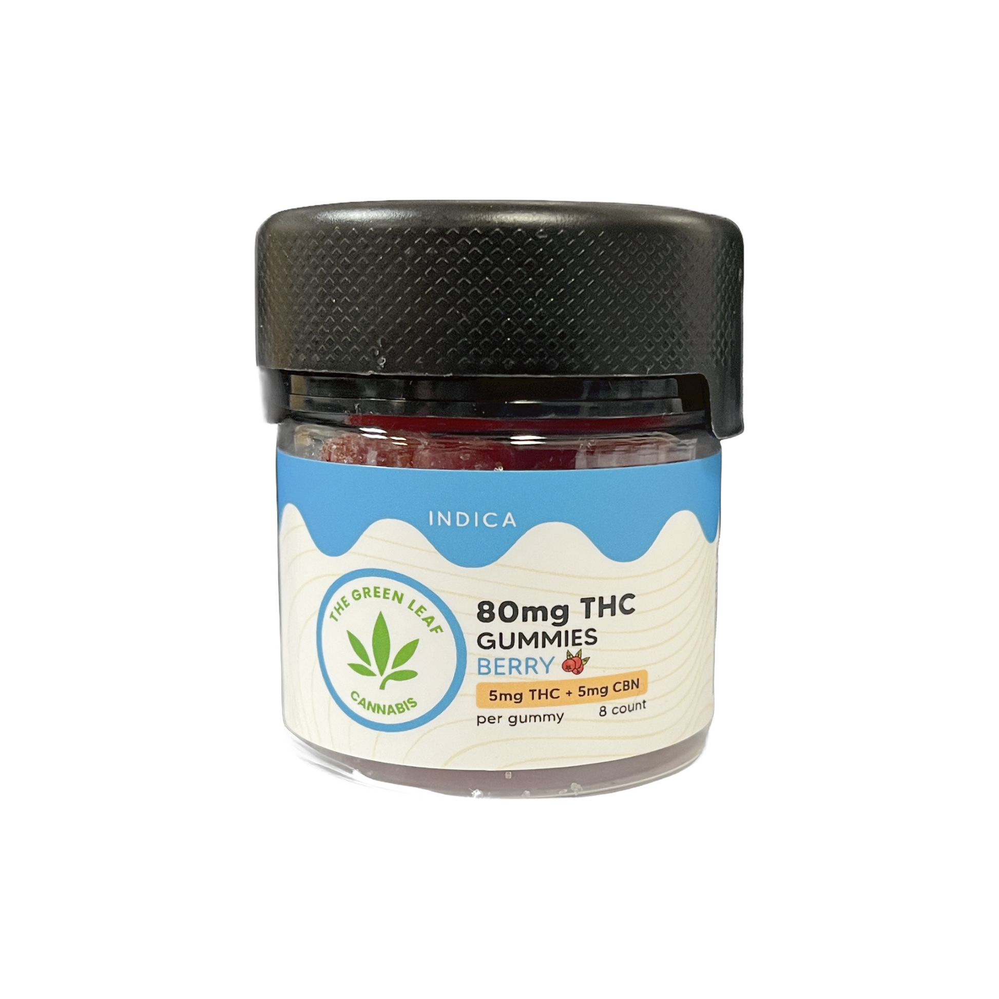 Indica-thc-gummies-thc eidbles-8ct-berry-THC-CBN