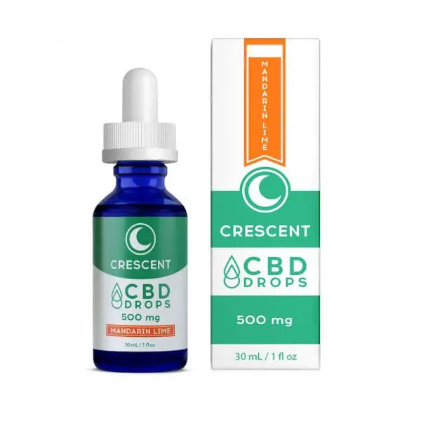 THC-Free CBD Drops - 500mg to 9000mg - Crescent Cana The Green Leaf