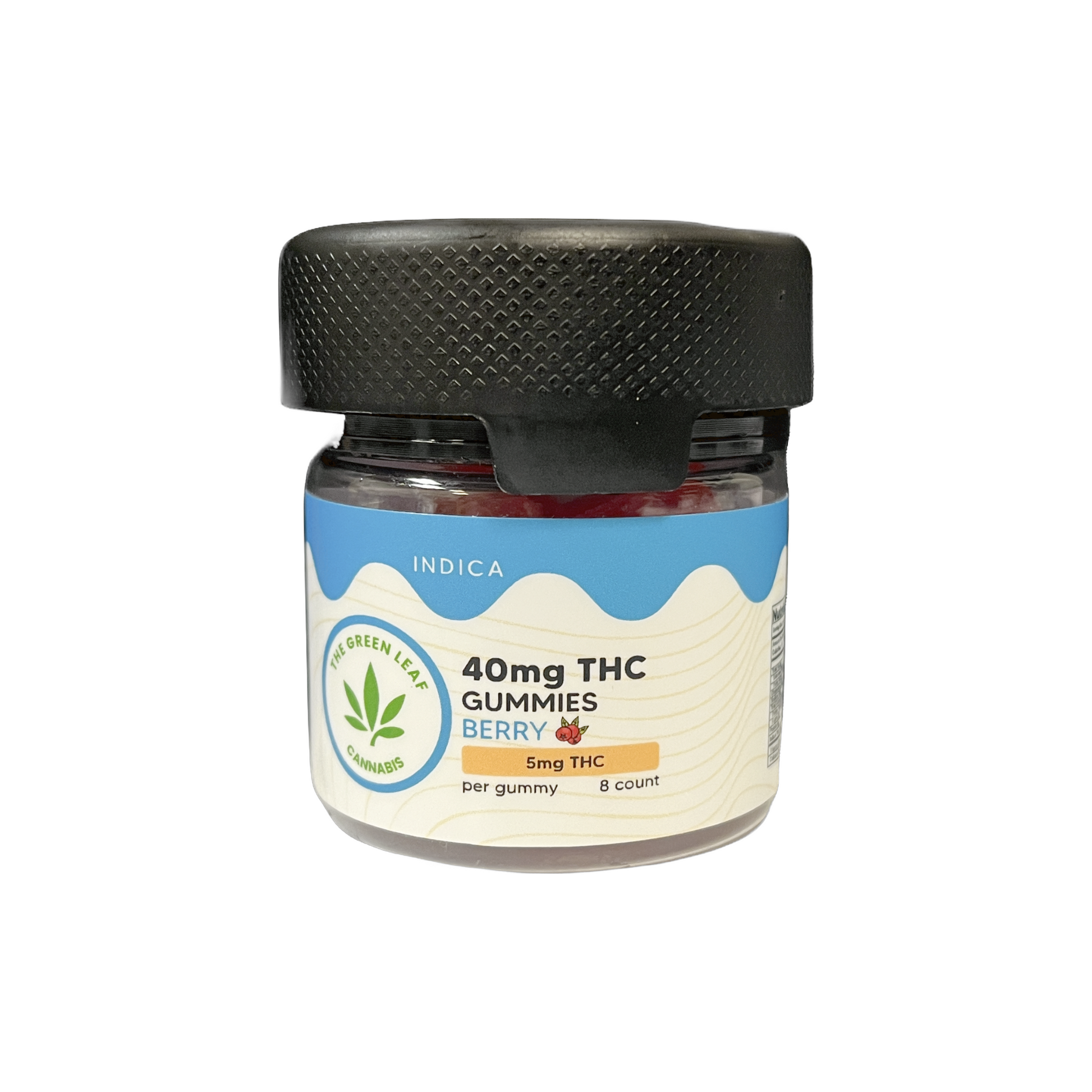 Indica-thc-gummies-thc eidbles-8ct-berry-THC