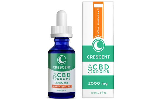 THC-Free CBD Drops - 500mg to 9000mg - Crescent Cana The Green Leaf