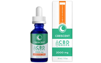THC-Free CBD Drops - 500mg to 9000mg - Crescent Cana The Green Leaf