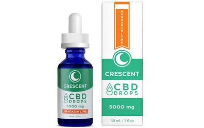 THC-Free CBD Drops - 500mg to 9000mg - Crescent Cana The Green Leaf