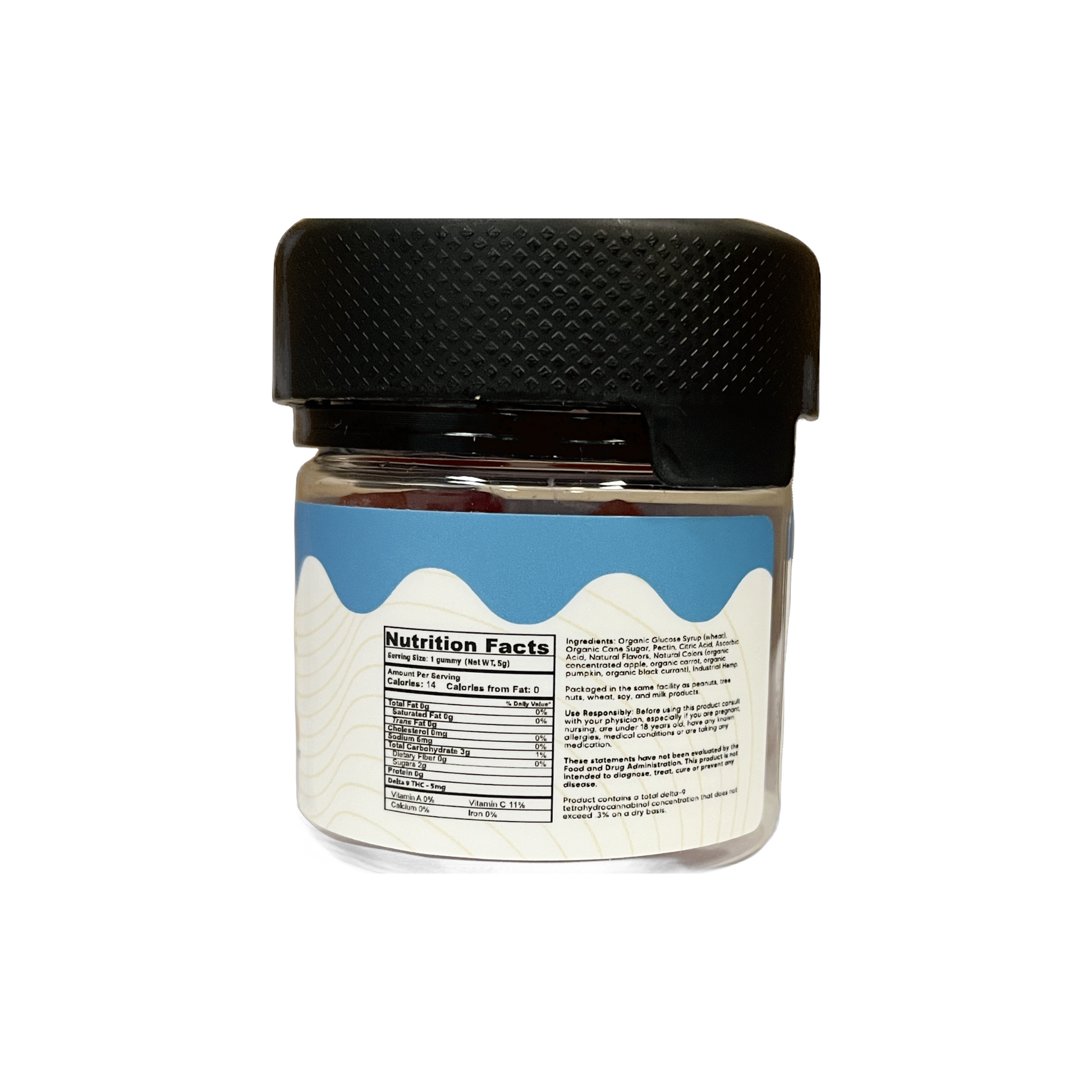 Indica-thc-gummies-thc eidbles-8ct-berry-THC-nutrition facts