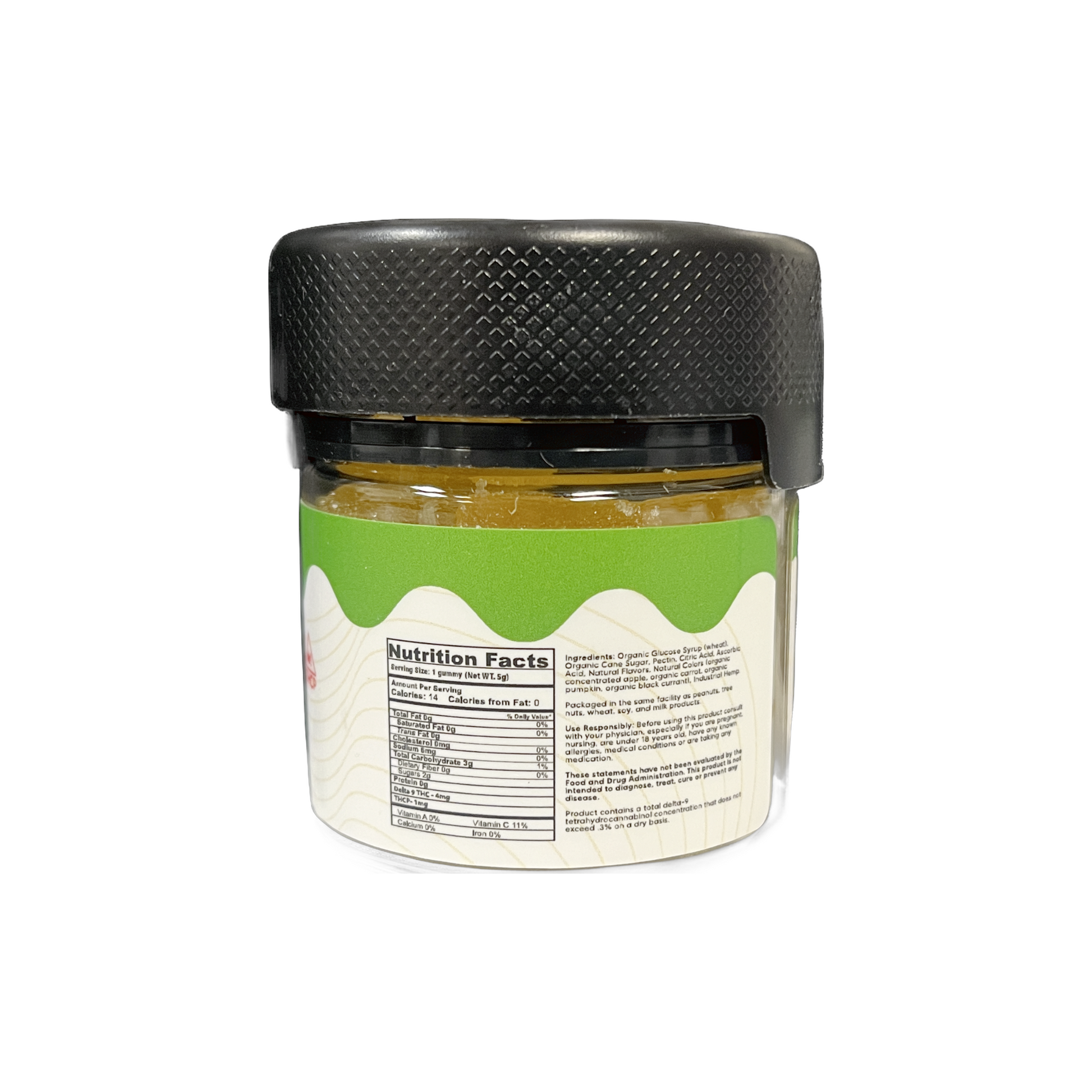 Hybrid-THC-gummies-thc edibles- lemon- THC-THCP-CBD-320mg THC-nutrition facts