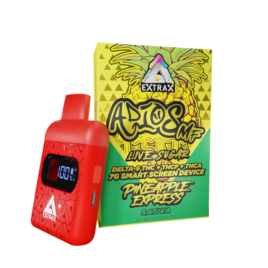 Adios Disposable vape-vape-extrax-thorshammer-thca-delta9-sativa-The Green Leaf Cannabis