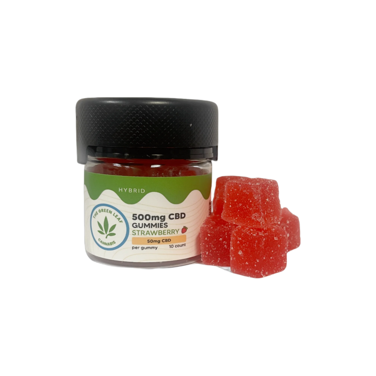 Strawberry CBD Gummies | 50mg Hybrid Edibles for Anxiety