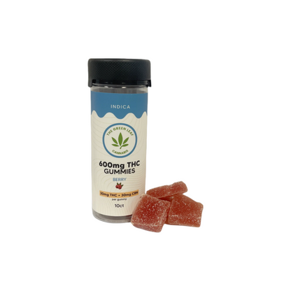indica-thc-gummies-thc edibles-berry-thc-cbn-red gummies-10ct