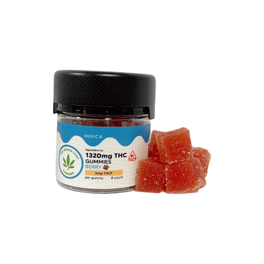 Indica-THC-Gummies-THC edibles-berry-THCP-8ct-red gummies
