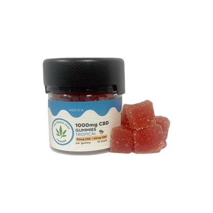 indica-cbd-gummies-cbd edibles-tropical-cbd-cbn-10ct-red gummies