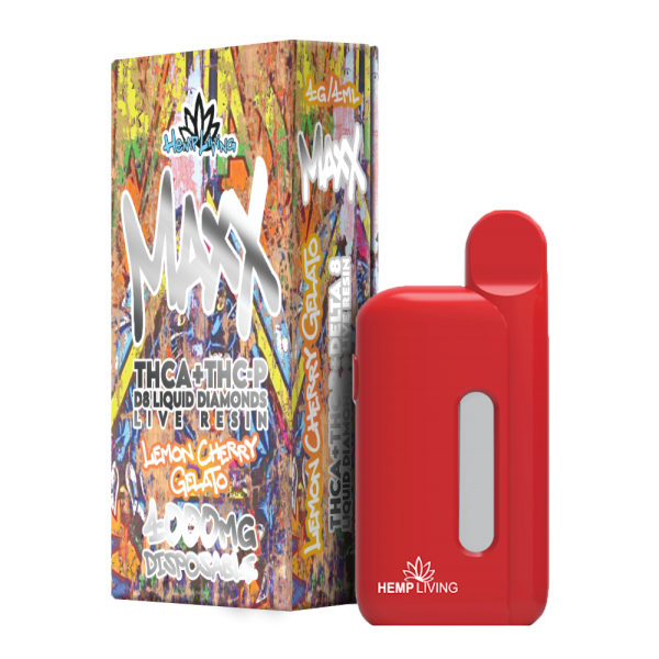 Disposable Vape-Maxx-vape-THCP-THCA-Hemp Living-The Green Leaf Cannabis
