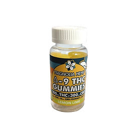 THC:CBD 1:3 Gummies - 200mg THC+CBD - Magnolia Hemp The Green Leaf