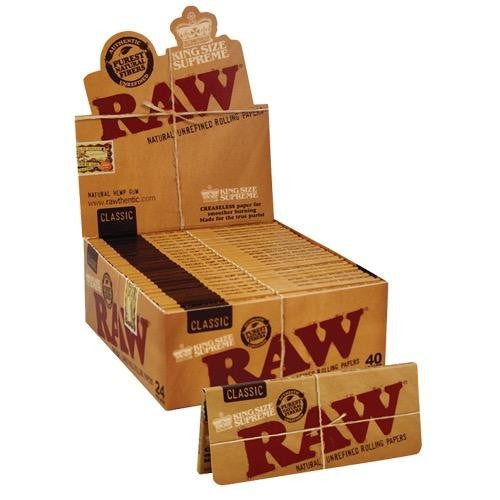 King Size Slim Rolling Papers - Raw